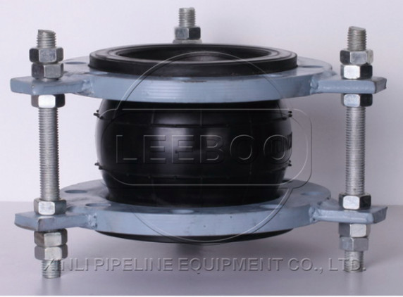 限位单球体橡胶接头实物图